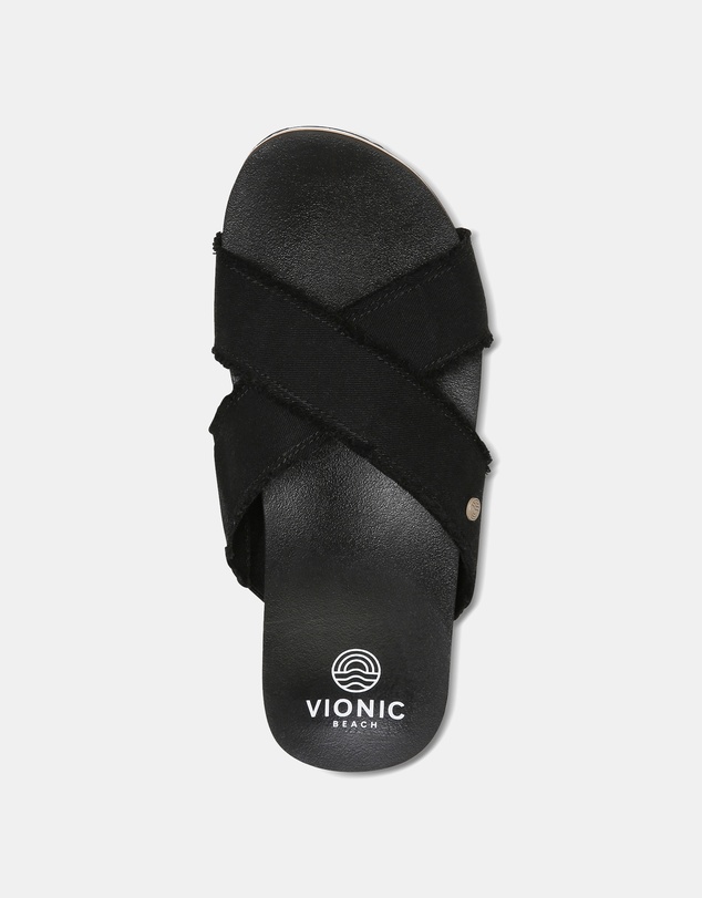 Vionic - Panama Beach Slide - Black Canvas