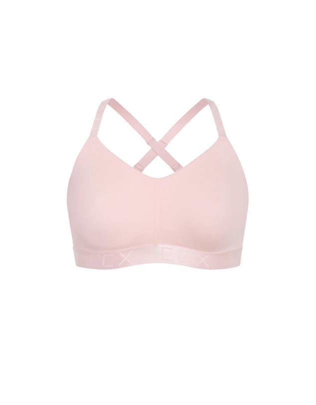 City Chic - Plus size Signature CCX Wireless Bra - pink icing