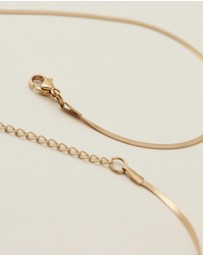 SAINT VALENTINE - Sphinx 2mm Snake Chain Necklace - Gold