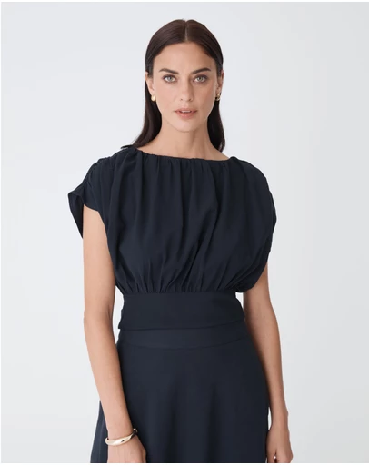 Forcast - Goulbury Tie Waist Top