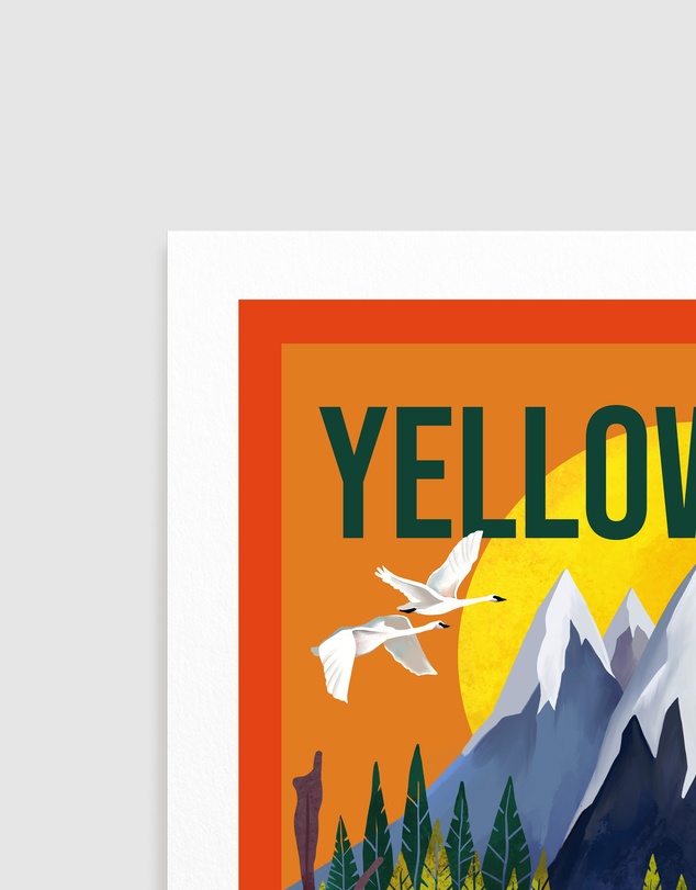 Olive et Oriel - Yellowstone National Park by The Whiskey Ginger Art Print