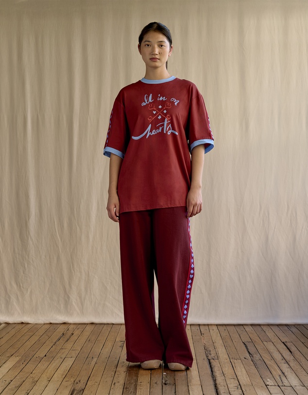 SMWR. by The Somewhere Co - All in on Hearts Oversized Tee