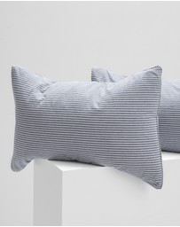 Sheet Society - Leo Washed Cotton Stripe Full Sheet Set