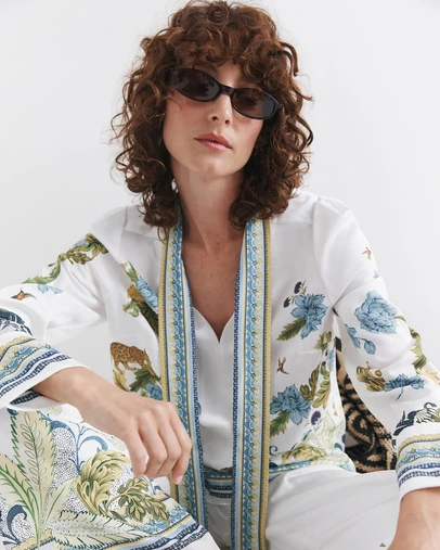 SABA - Liora Tie Neck Blouse