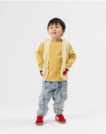 Goldie + Ace - Apple Pocket Knit Vest - Babies-Kids