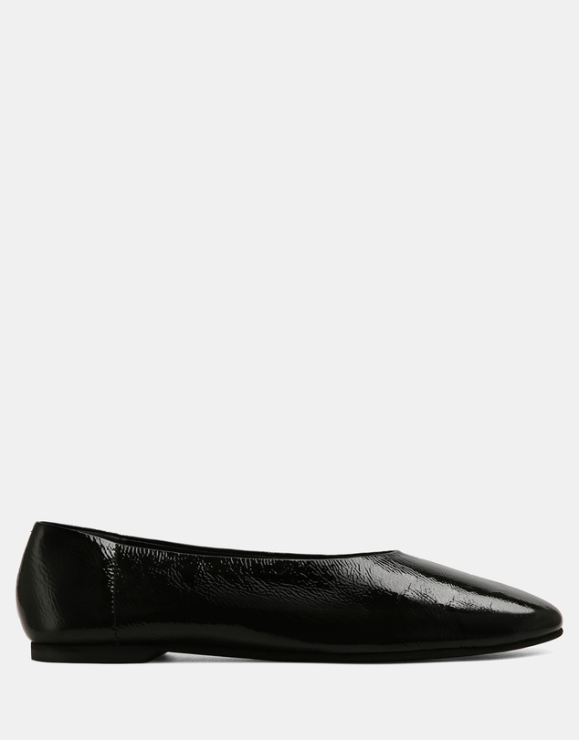 Nokwol - Tamsin Black Crinkle Patent