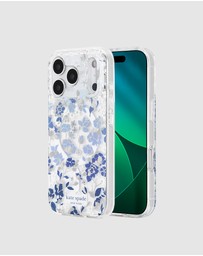 Kate Spade - Kate Spade Flowerbed Blue MagSafe Case for iPhone 17 Pro