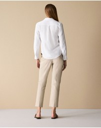 Trenery - Linen Classic Shirt in White