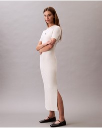 Calvin Klein Jeans - Modal Stretch Rib Midi Dress