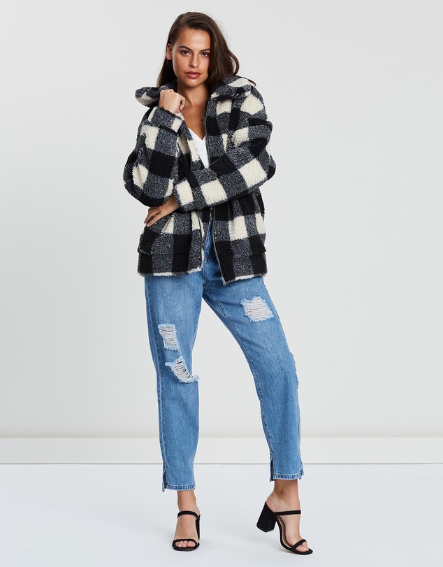 All About Eve - Checker Teddy Jacket