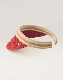 Helen Kaminski - Bianca 8 Raffia Stripe Visor