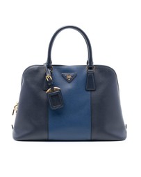 Pre-Loved by Azura Reborn - Pre-Loved Medium Bicolor Saffiano Lux Promenade Satchel