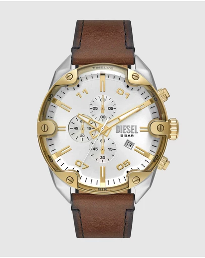 Diesel - Spiked Brown Chronograph Watch