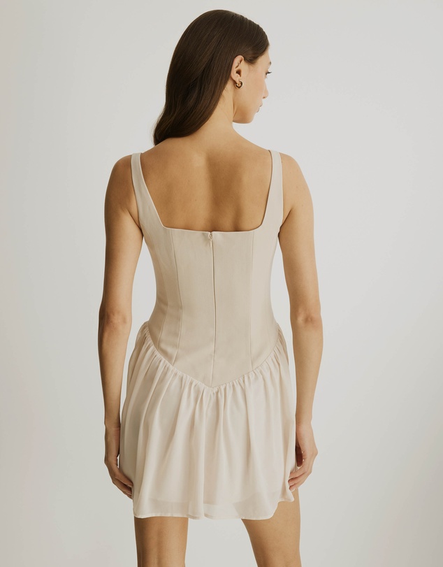 Atmos&Here - Sophie V-Waist Mini Dress