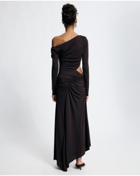 Lover - Ravenna Long Sleeve Asymmetrical Jersey Dress