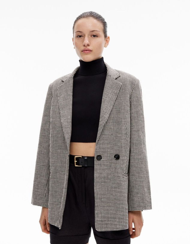 Witchery - Houndstooth Double-breasted Blazer