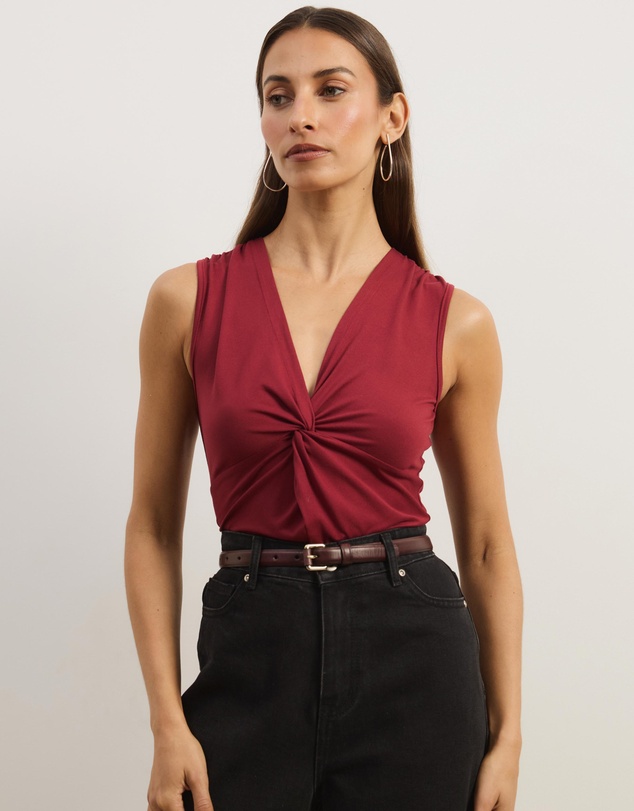 Atmos&Here - Zella Jersey Knot Tank Top