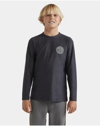 Billabong - Boys 8 to 16 Rotor Shorline Long Sleeve Rash Vest