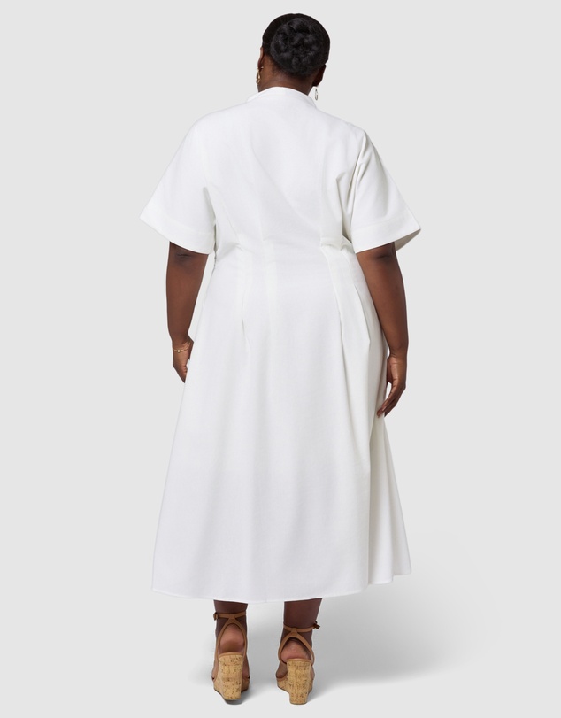 Something 4 Olivia - Blair Linen Midi Dress