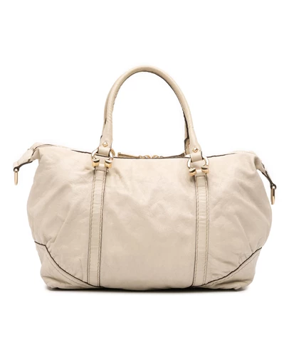 Pre-Loved by Azura Reborn - Pre-Loved Leather Horsebit Nail Boston Bag