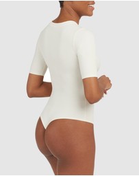 Spanx - Suit Yourself-Ribbed Crewneck Bodysuit