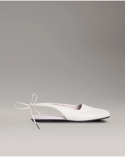 Calvin Klein - Leather Slingback Ballerinas