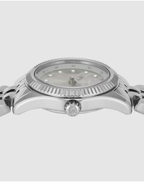 Michael Kors - Lexington Silver Tone Analogue Watch