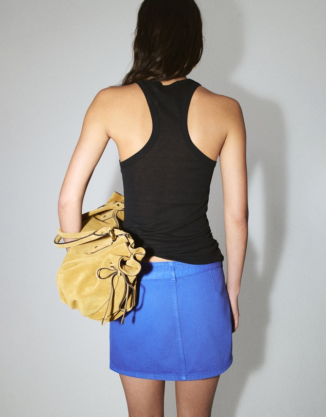 M.N.G - Cotton Top with Ruched Detail
