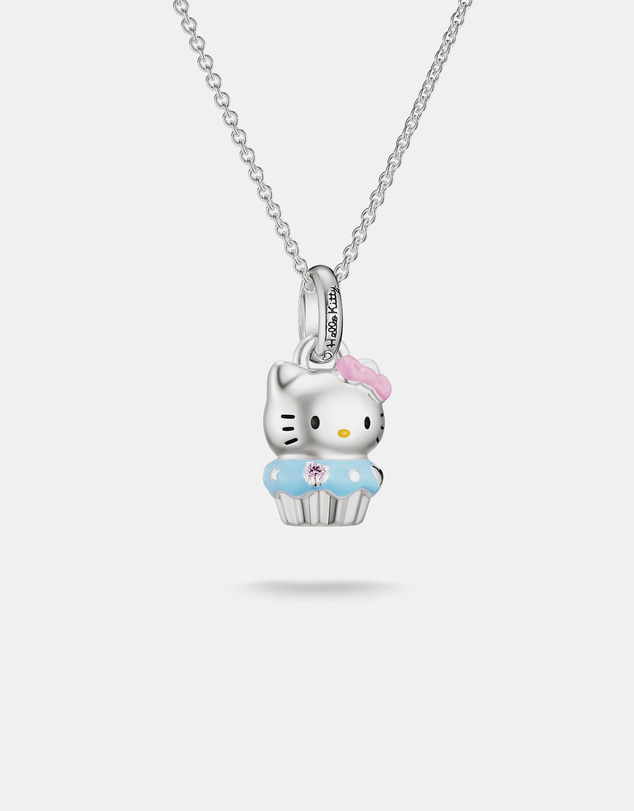 THOMAS SABO - Hello Kitty Muffin Necklace, Silver-Plated