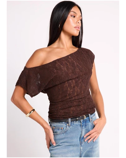Alice In The Eve - Natalie Lace Slouch Top