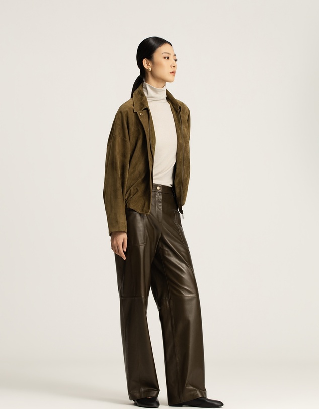 IDA+S - Greer Lambskin Wide-Leg Trousers