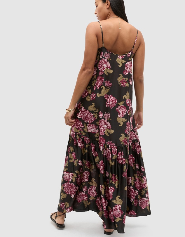 Seed Heritage - Silk Floral Midi Dress