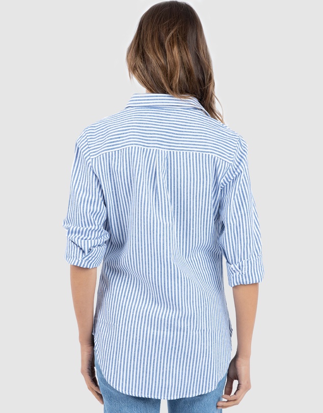 CAMIXA - Rina Striped Linen Shirt