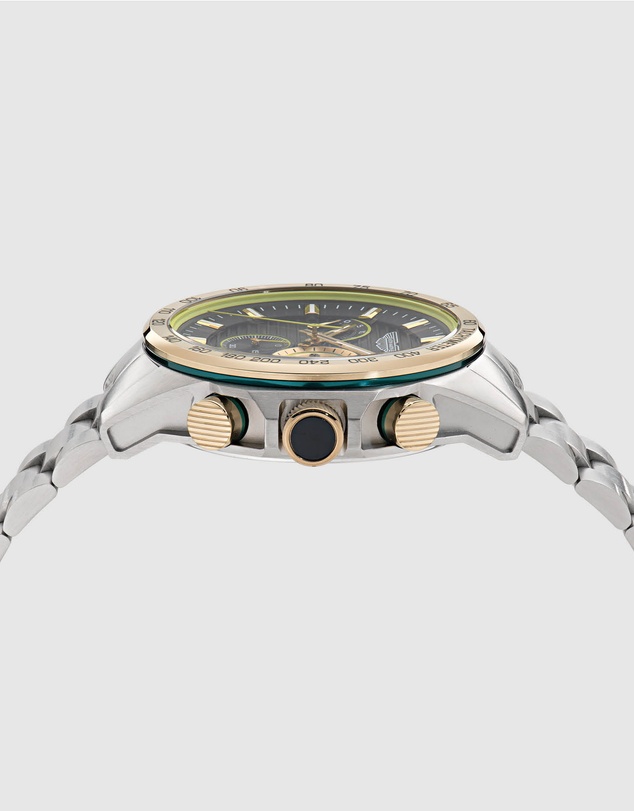 Aston Martin - HDL Two Tone Blue Dial Stainless Steel Bracelet Watch