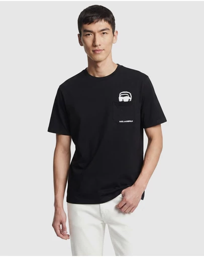 Karl Lagerfeld - Ikon Outline Pocket T-Shirt