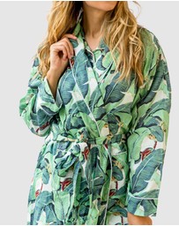 Sant And Abel - Women's Martinique® Green Banana Leaf Robe