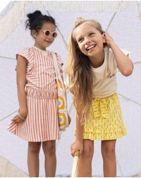 Like FLO - Palm Tree Print Skirt with Belt - Kids-Teens