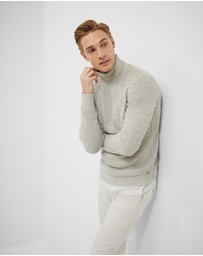 Politix - Textured Roll Neck Knit