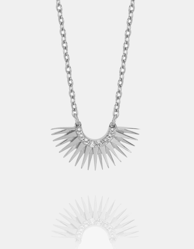 Rachel Jackson - Mini Rising Sun Necklace Silver