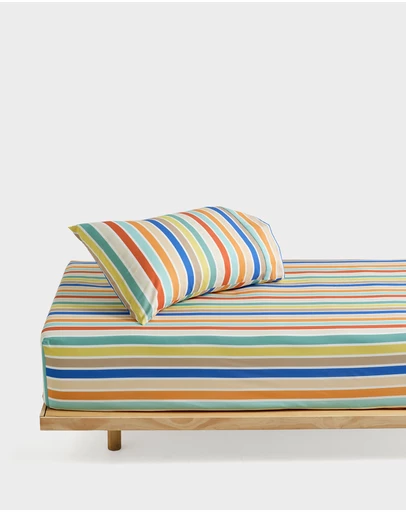 Linen House Kids - Kids Club Fitted Sheet + Pillowcase Set