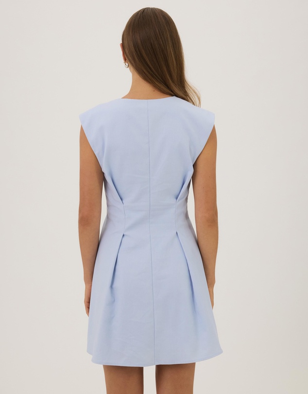 Atmos&Here - Maya Button Tucked Mini Dress