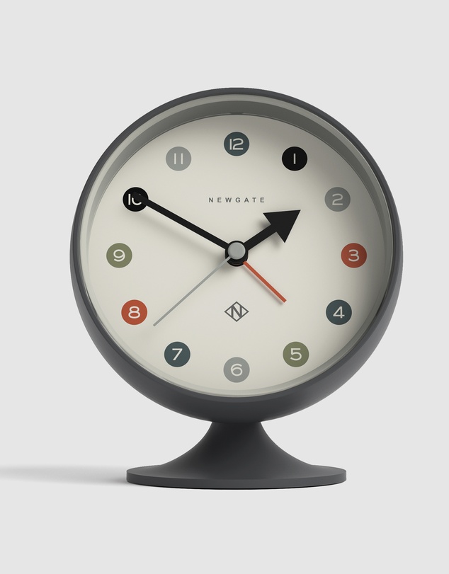 Newgate - Newgate Spheric Alarm Clock Blizzard Grey