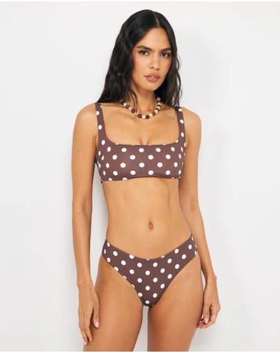 AERE - Lucia Square Neck Bikini Top
