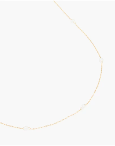 Lovisa - Waterproof Gold Plated Stainless Steel Pearl Detail Waist Chain