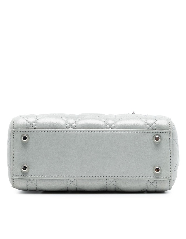Pre-Loved by Azura Reborn - Pre-Loved Mini Iridescent Lambskin Cannage Lady Dior