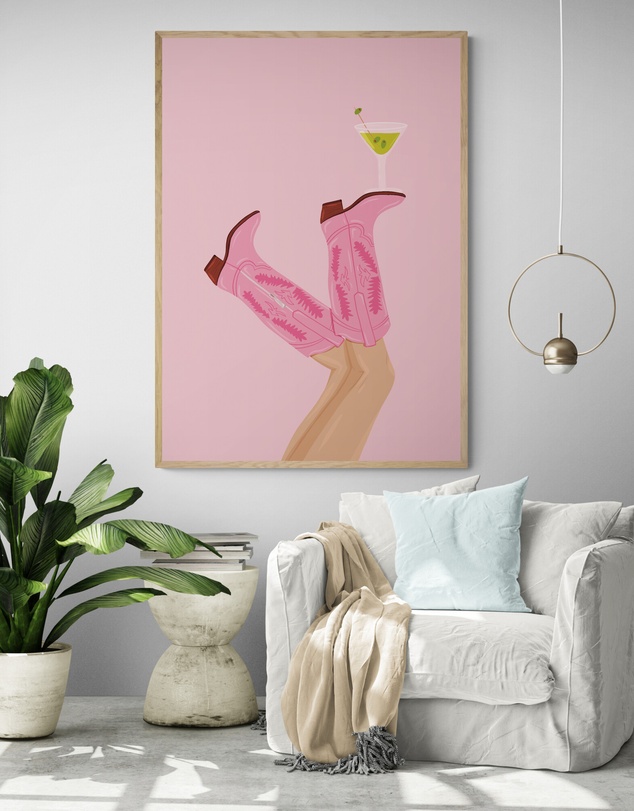 Inka Arthouse - Martini In Texas Art Print