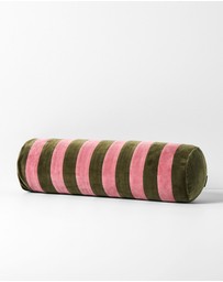 Aura Home - Velvet Stripe Bolster
