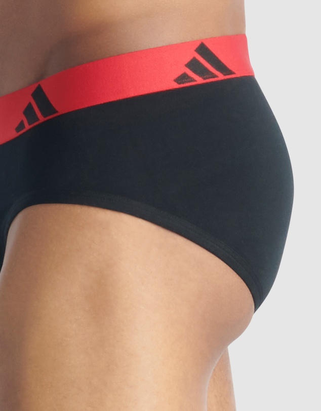 adidas Sportswear - 3 Pack Active Flex Cotton Brief Underwear