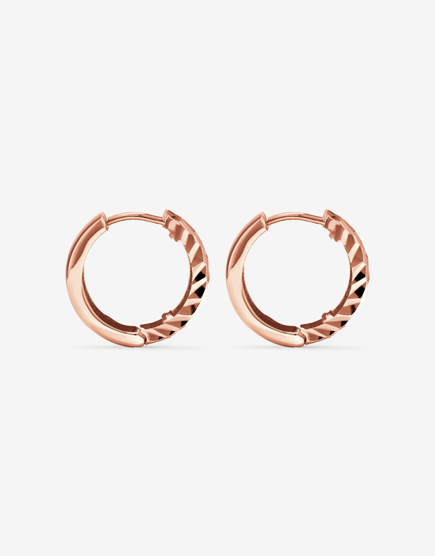 Michael Hill - 11mm Huggie Earrings in 10kt White Gold