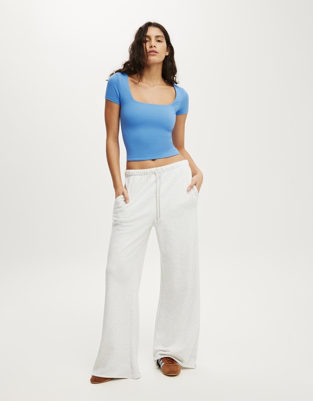 Cotton On Body Active - Ultra Soft Square Neck Fitted Tshirt